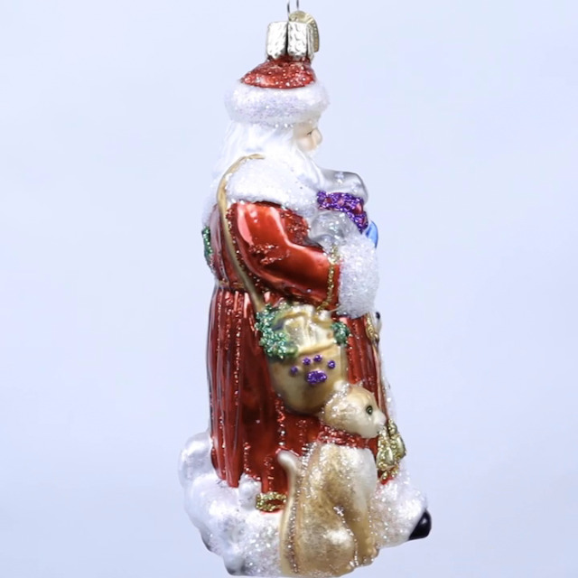 Amazon.com: Old World Christmas Santa's Furry Friends Glass Blown