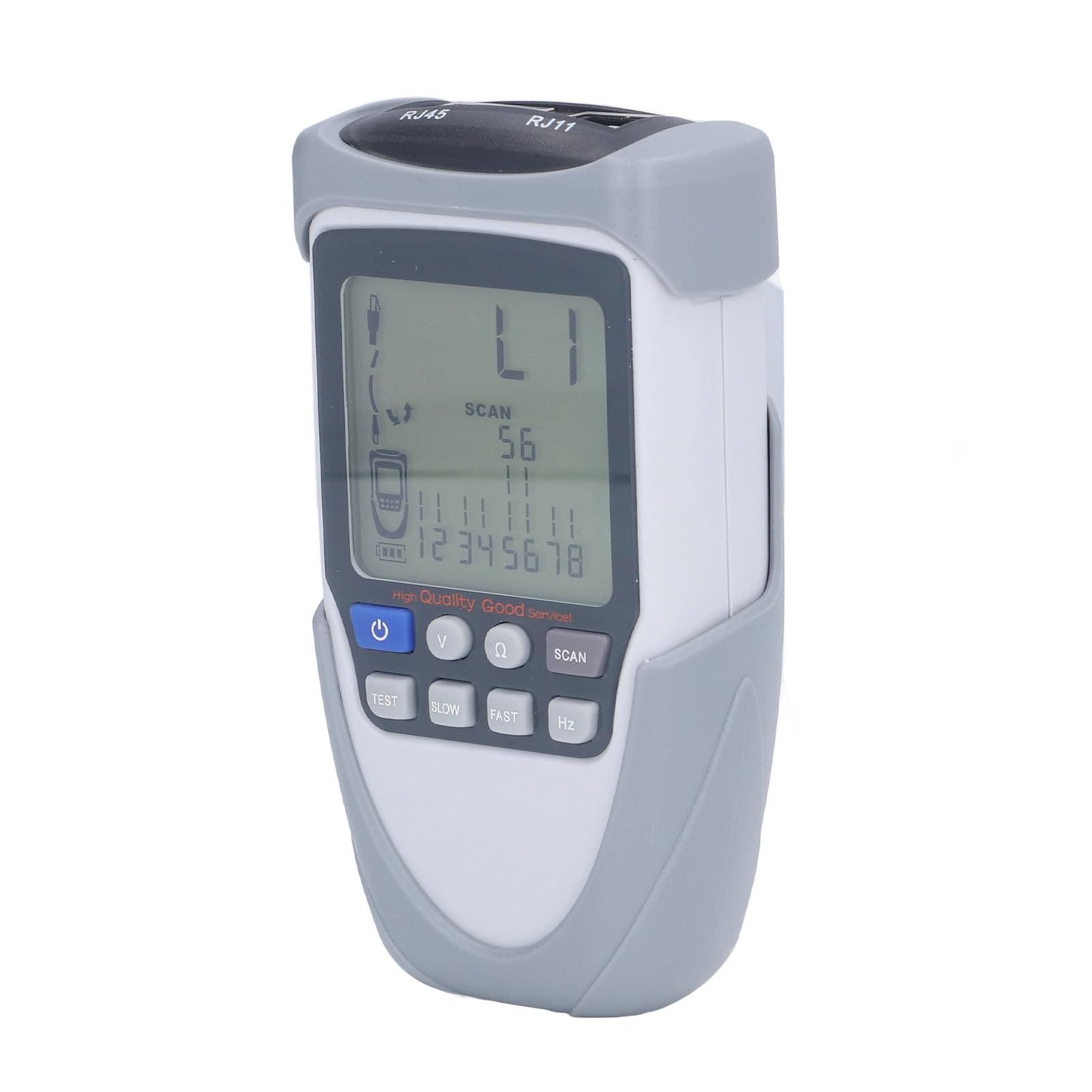 Cocoarm Probador de Cables de Red Probador de Cables Ethernet ABS con LCD Seguimiento Digital y Analógico Prueba PoE Par de Comprobación Linterna para Técnicos de TI Instaladores y Redes Domésticas