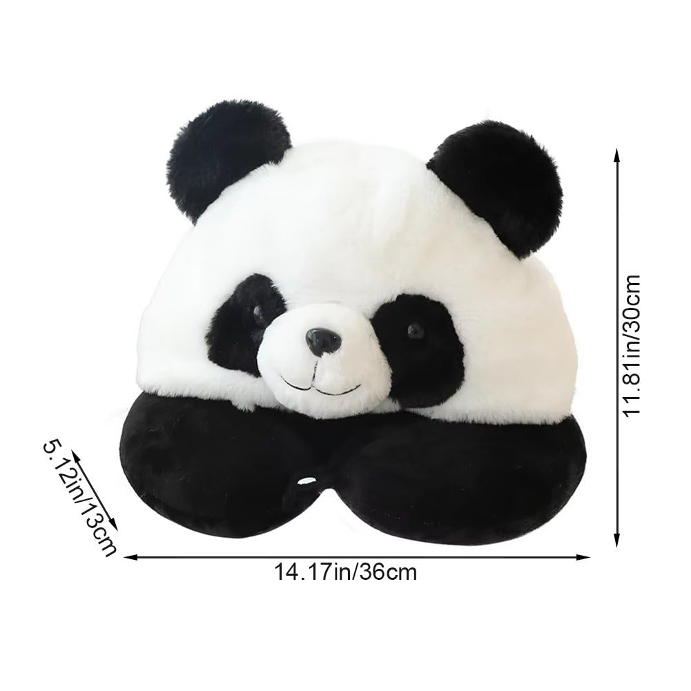 Poduszka pod kark, panda w kształcie litery U, poduszka podróżna, poduszka do biura, poduszka podróżna, przenośna poduszka w kształcie litery U, poduszka pod kark, kaptur