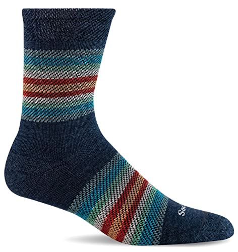 Image of Sockwell Women's Blanket Twill Crew Sock, Denim - M /L