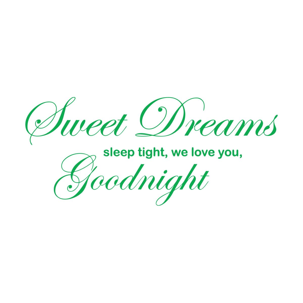 Sticker mural enfant Sweet Dreams idéal au-dessus du lit pour ritualiser le coucher