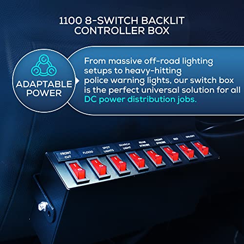 Boîtier de commande à 8 interrupteurs Lightz 1100 avec sirène - 3