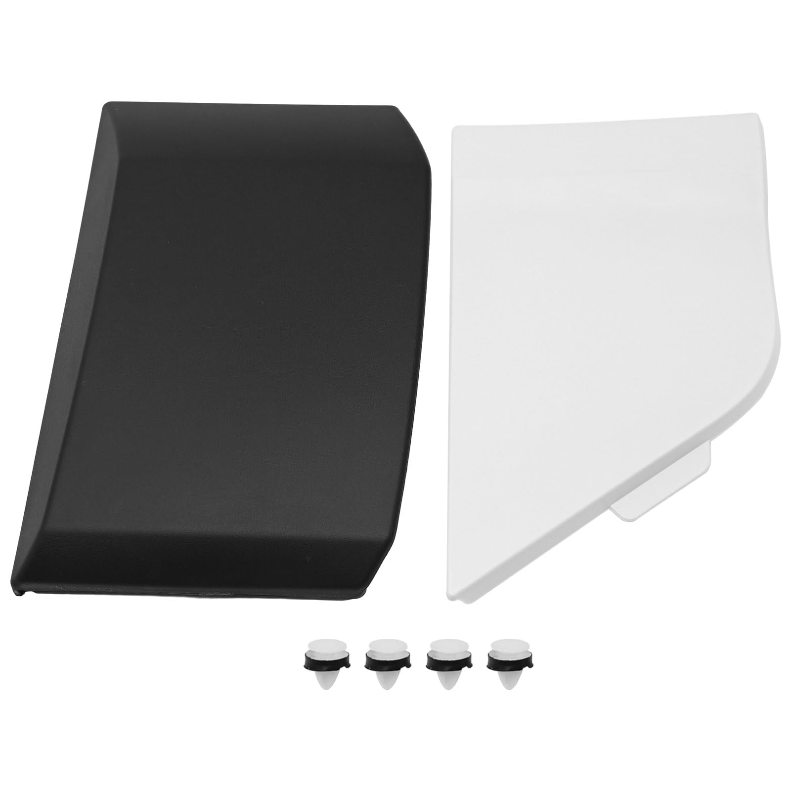 UOIENRT CK4Z-61405A26-B BK3Z-6129077-AA Fuel Tank Filler Door Hatch Cover with Pillar Moulding Trim Replacement for Ford Transit 150 250 350 350HD 2015-2019 (White)