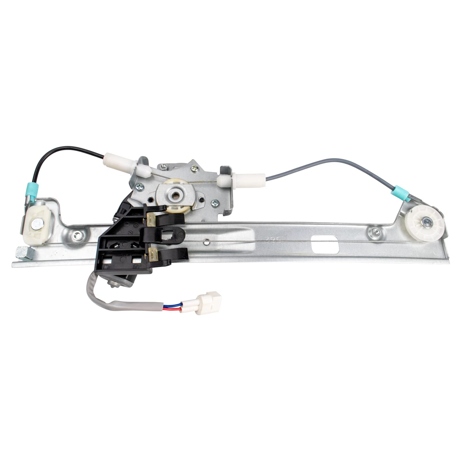 TRQ Rear Left Power Window Regulator &amp; Motor Assembly Drivers Side Compatible with 2000-2007 Ford Focus FO1550112