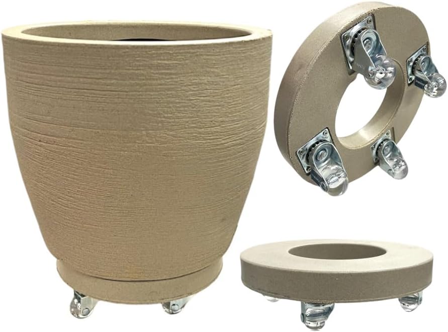 Vaso Cone 50 Litros Rotomoldado 40x50 Com Rodizio Para Decoração ...