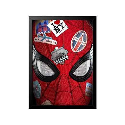 Quadro Poster Homem Aranha Longe de Casa 33x23cm