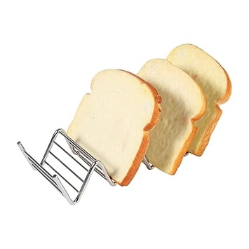 Practical Taco Holder, 4 Wave Shape Stainless Steel Food Rack Handy Kitchen Tools Tacos Upright Keeper - 7.3 x 2.6inch