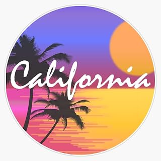 California Vinyl Sticker Waterproof Bumper Sticker Laptop Window Decal 5"
