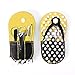 Spove Polka Dot Flip Flop Manicure Sets Manicure Kit Shape Personal Care pack of 6 Yellow
