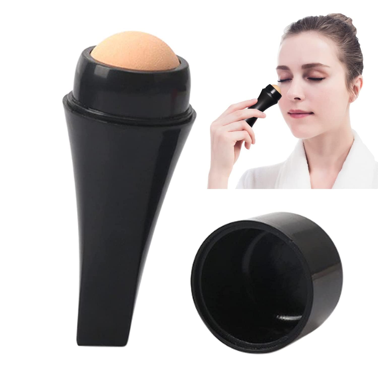 Face Oil Absorbing Roller for Oily Skin – Reusable Volcanic Stone Oil Control Roller, Portable Face Oil Remover, Shine Remover for Makeup, Blotting Roller for Women & Men-image-45
