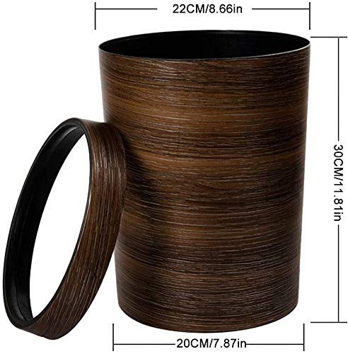 Miniatura 7 de Killer's Instinct Outdoors Hipsteen - Papelera redonda de plástico estilo retro, papelera de plástico para el hogar, oficina, mimética, grano de