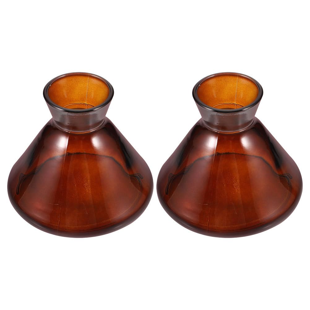 Didiseaon Diffusore di Profumo Vuoto: 2 Pezzi, Diffusore di Profumo a Bastoncini con Bocca Larga, Barattolo di Vetro Vuoto per Oli Essenziali, Ricaricabile da 220 Ml, Decorazione per La Casa