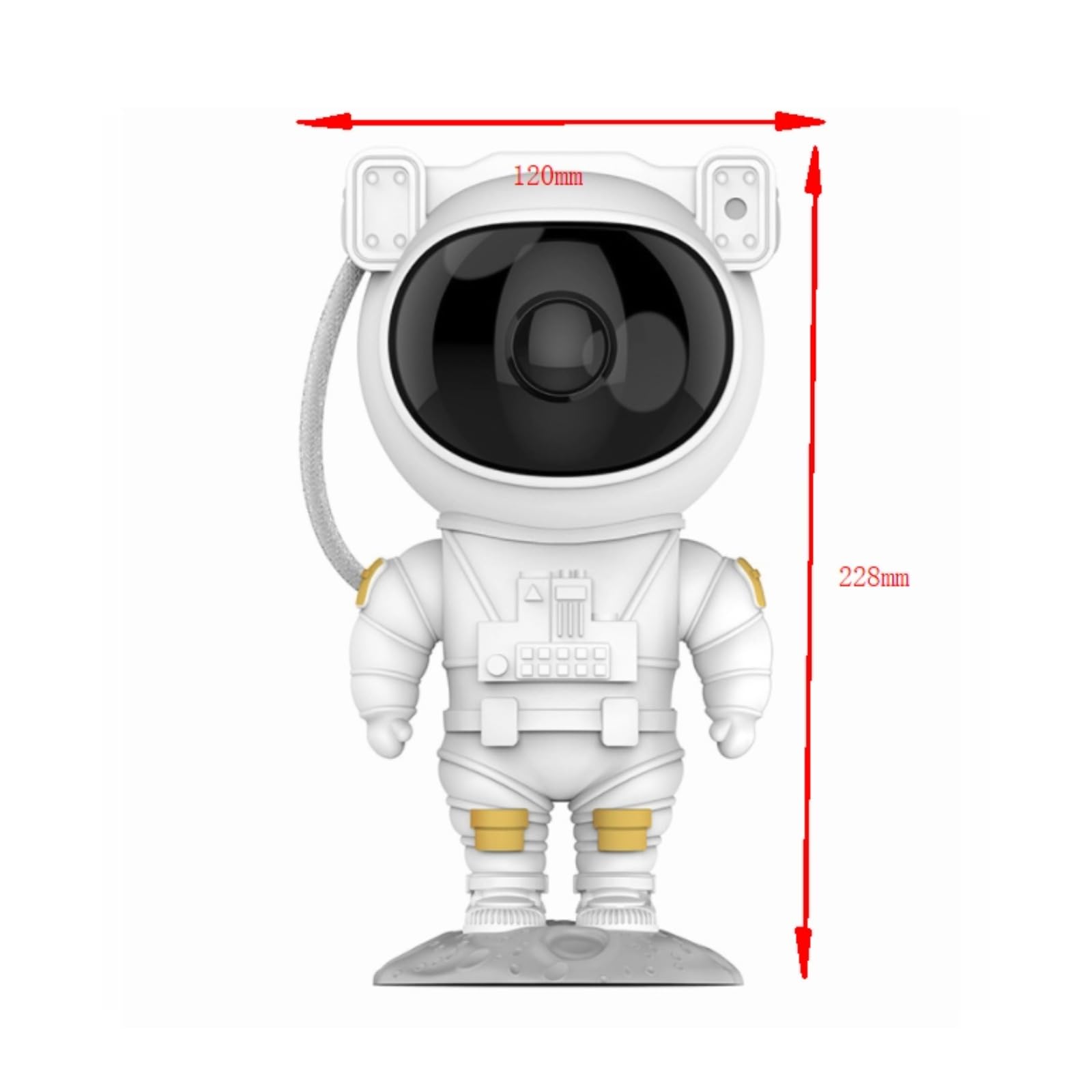 Cuifati Astronauten-Projektorlampe, LED-Umgebungsnachtlicht, unterstützt USB-Stromversorgung, tolles für Familien und Freunde
