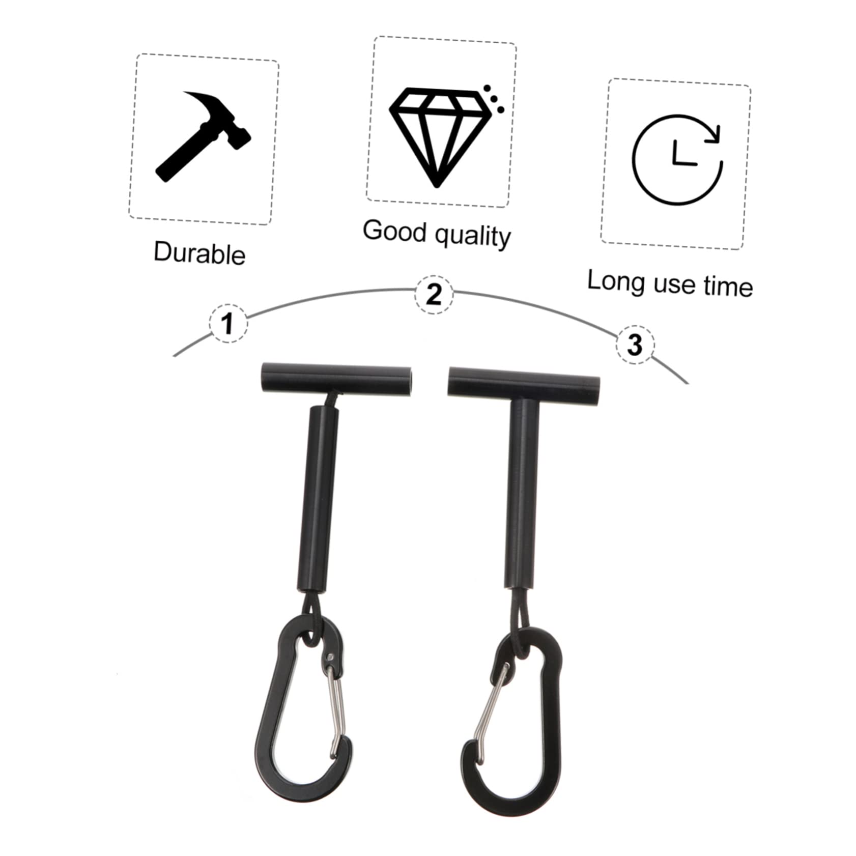 Happyyami 1Set Fishing Line Holder Portable Tippet Line Holders for Easy Organization Practical Fishing Tools Fits Up to Tippet Spools Conveniently Attaches to Vests Bags