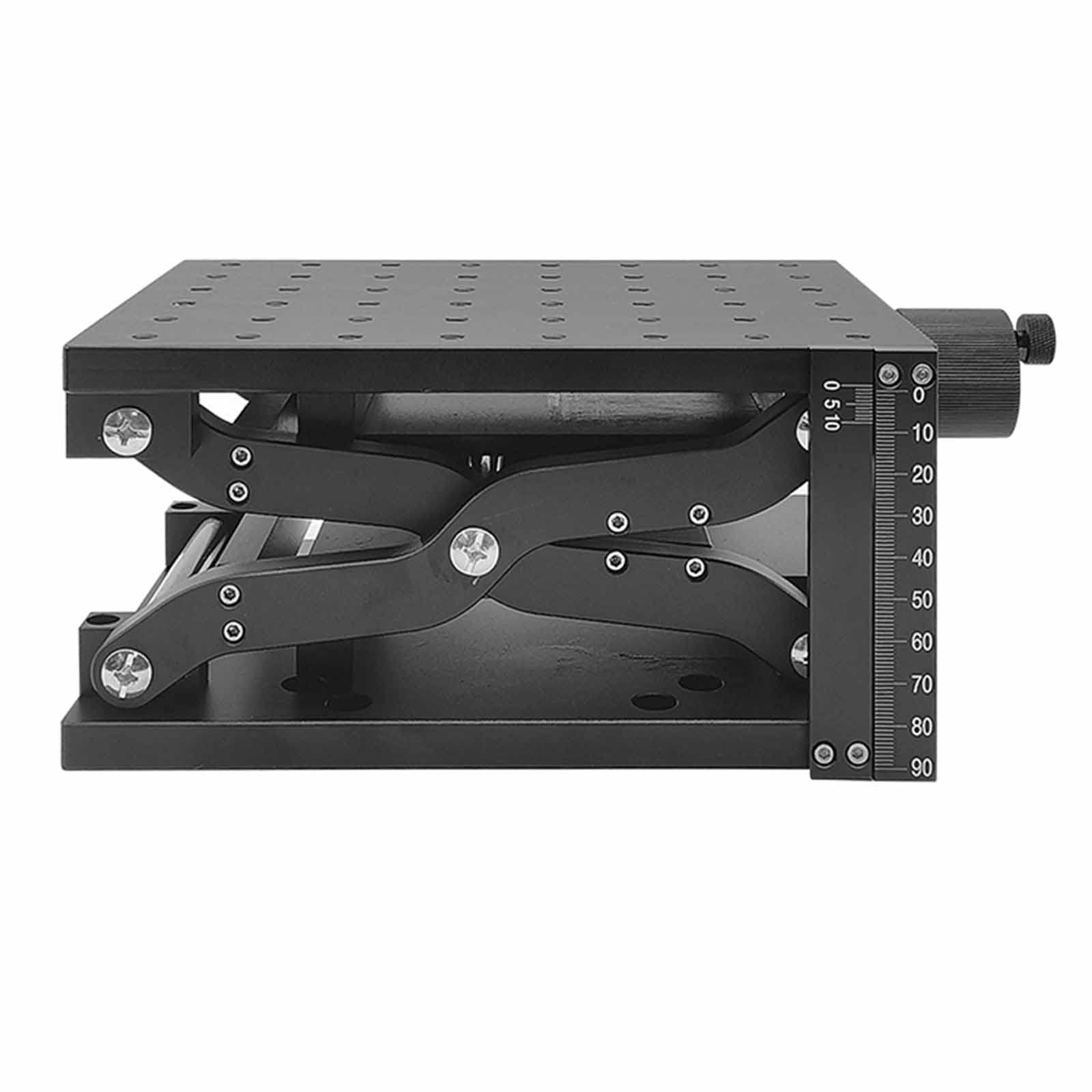 120 mm Achse z Jack für Laboratorien Manueller optischer Heber Manuelle Hebeplattform Tisch Labor Manuell mit Lineal Bühne Labor