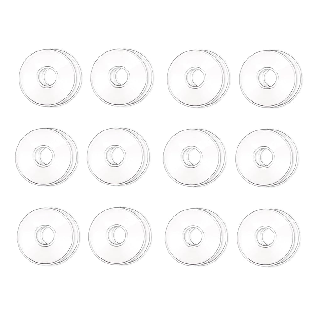 CTRLZS 12 PCS Glass Bobeches for Candlestick Holders for Candle Stick Candle Holder for Table Centerpiece Wedding
