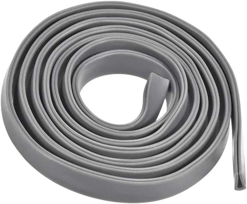 U-Shaped Rubber Edge Sealing Strip Edge Trim 6mmx3mm Black U Channel Edge Protector Length 3M