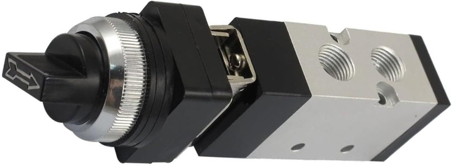 MV522TB Air Mechanical with 12mm Thread Input 2:5 Way Selector Knobs for Industrial Pneumatic Systems