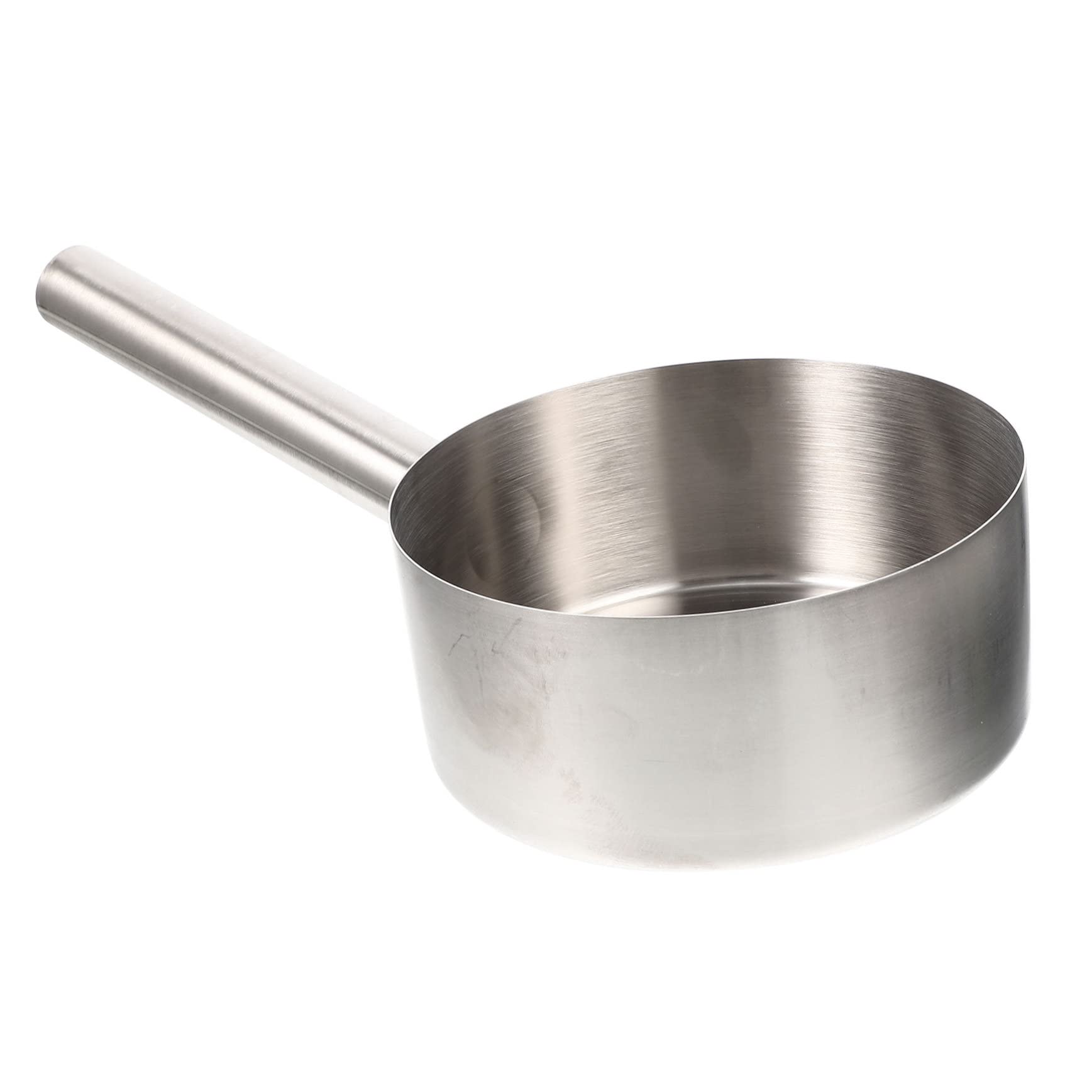 PRETYZOOM Long Handle Metal Water Scoop Thickened Steel Ladle Indoor Outdoor Garden Feeder Kitchen Gadget