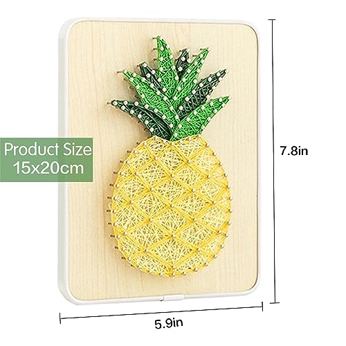 Image of DIY String Art Kit for Beginner, DIY Pineapple Craft Kit,Unique Gift,Craft Kit for Holidays