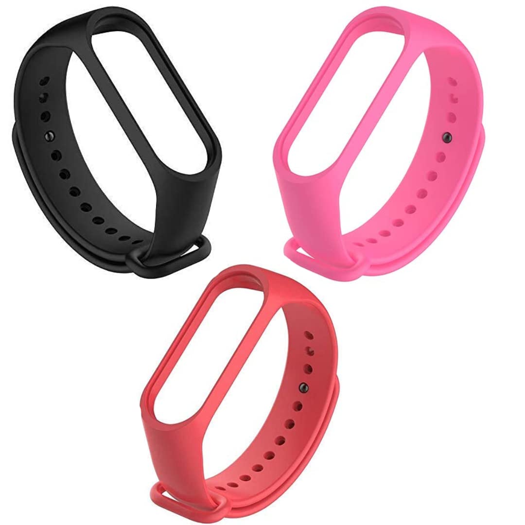 Inefable® Mi Band 3 & 4 Strap Band Wristband Strap Compatible with Mi Band M3 & M4 Original Device Not Included |
