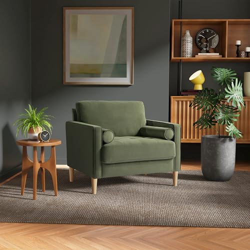 Sillón Brazo Terciopelo Verde