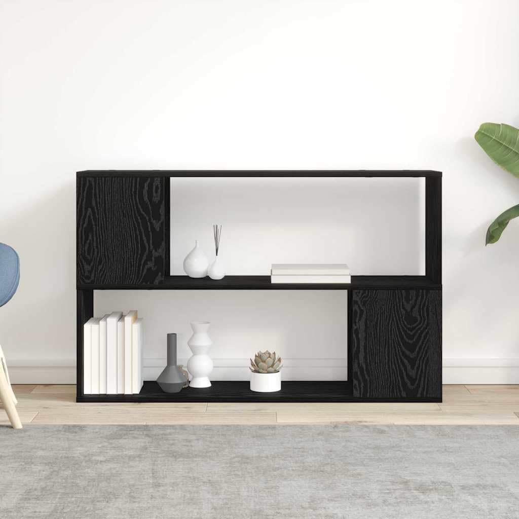 Zestaw szafek TV czarny 100 x 24 x 63 cm, montaż ścienny, materiał drewnopochodny, regał do salonu, nowoczesne wzornictwo, oszczędność miejsca, uniwersalne zastosowanie