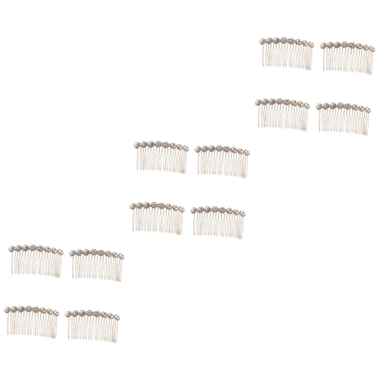 Didiseaon 12pezzi Pettini Eleganti Strass Per Accessori Creativi Per Acconciature Da Donna Headdress Per Matrimoni e Feste Stile c