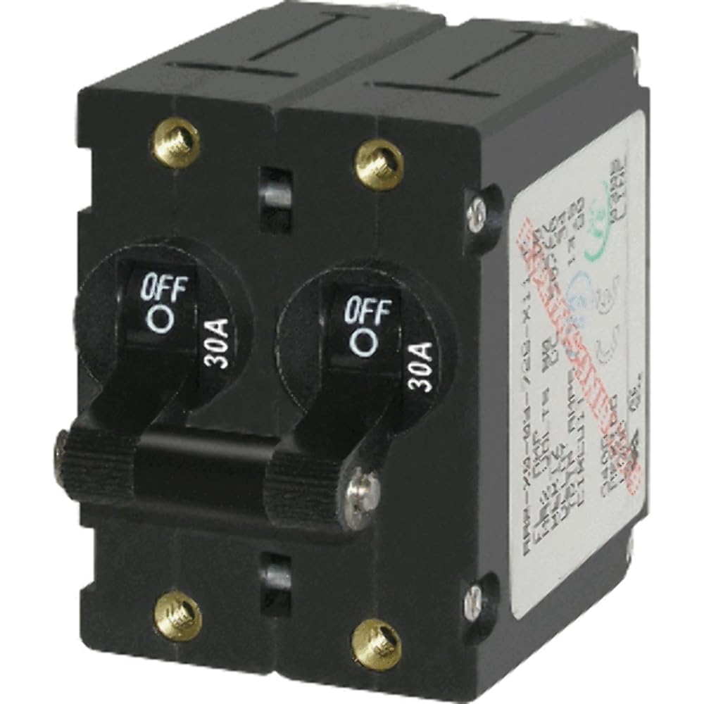 Blue Sea Systems A-Series Toggle Double Pole Circuit Breakers