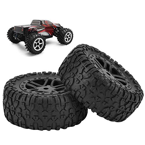 Taidda PXtoys RC Lot de 2 Pneus de Roue de Voiture Haute Vitesse avec Moyeu pour Modèle de Voiture...