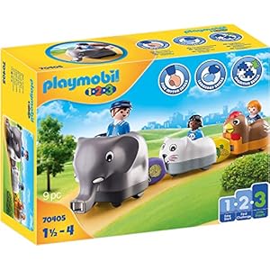 PLAYMOBIL 1.2.3 Dierentrein – 70405