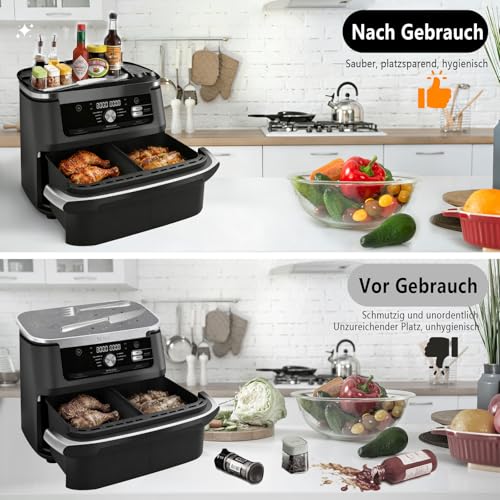 Airfryer Zubehör für Ninja AF400EU/AF451EU/AF500EU/DZ400EU,Ninja Heißluftfritteuse Zubehör Spülmaschinenfest (350, Gramm)