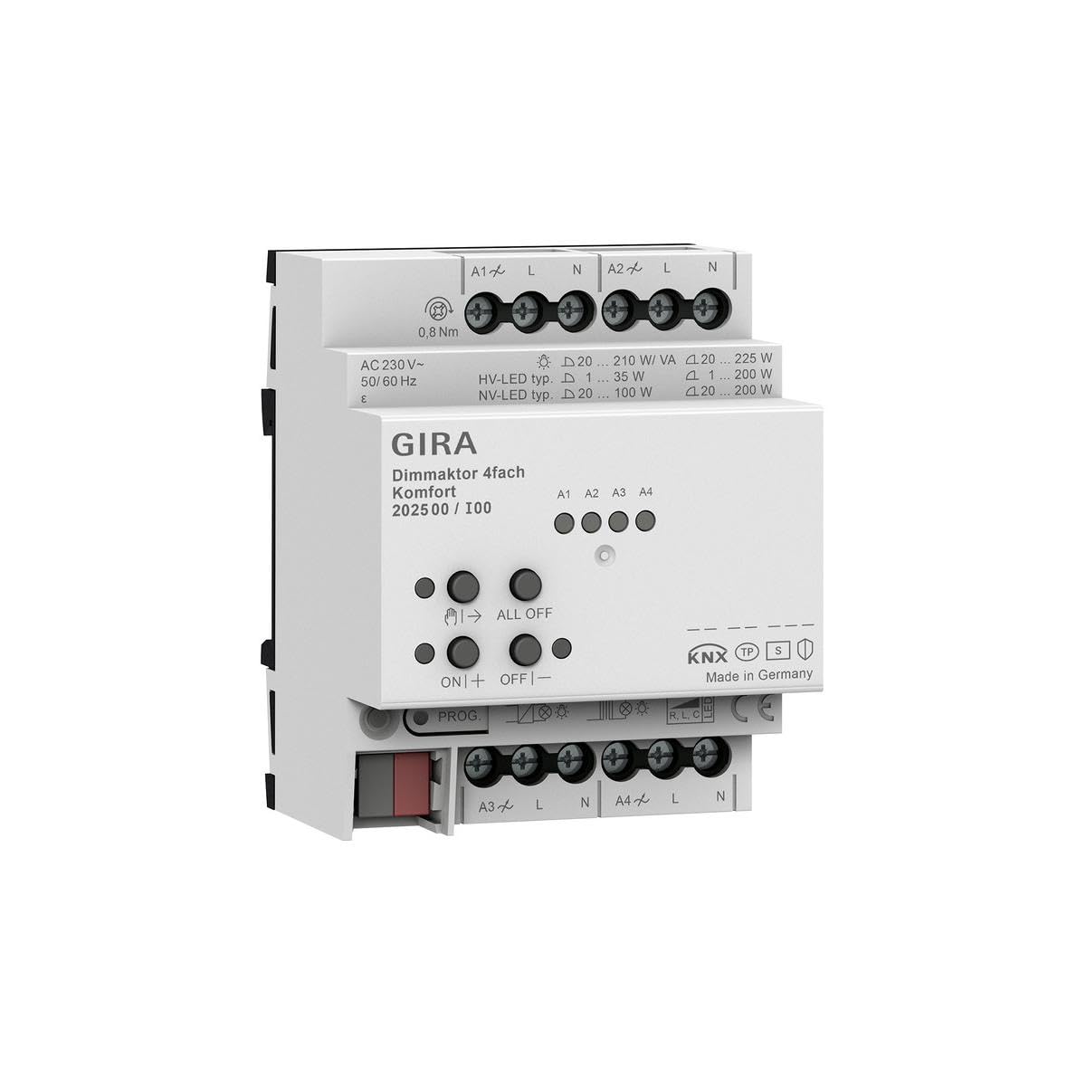 GIRA 202500 Actionneur de variateur 4f REG Kmf KNX Secure