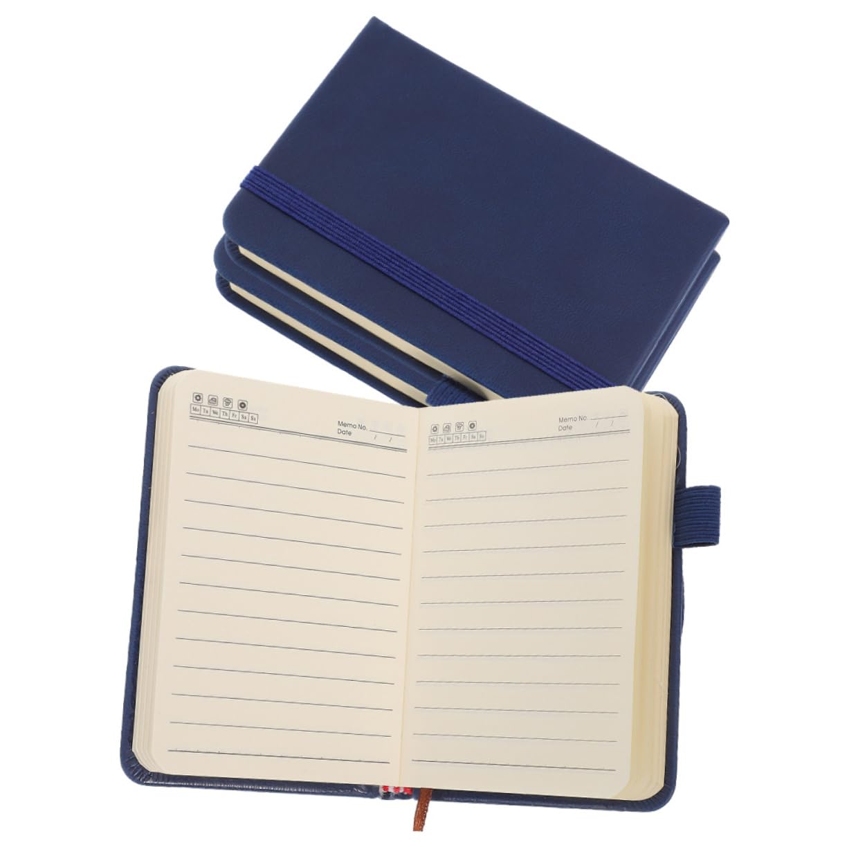 Uonlytech 5 Ensembles Bloc-notes Portable Bloc-notes De Poche Taille Petit Doublé Mini Carnet De Notes Travail Journal Format De Poche Pour Ordinateur Portable Papier 3 Pièces * 5