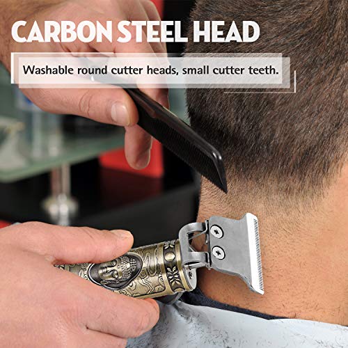 OWSOO Cortador de cabelo Aparador profissional de cabelo masculino recarregável elétrico poderoso má