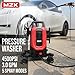 MZK Pressure Washer,5200PSI Power Washer with 4 Quick Connect Nozzles, High Pressure Cleaning Machine with Foam Cannon for Cars/Fences/Driveways/Patios/Home Cleaning