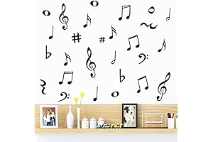 Musical Notion Wall Decals: Artistic Vinyl Stickers Bring Music to Life