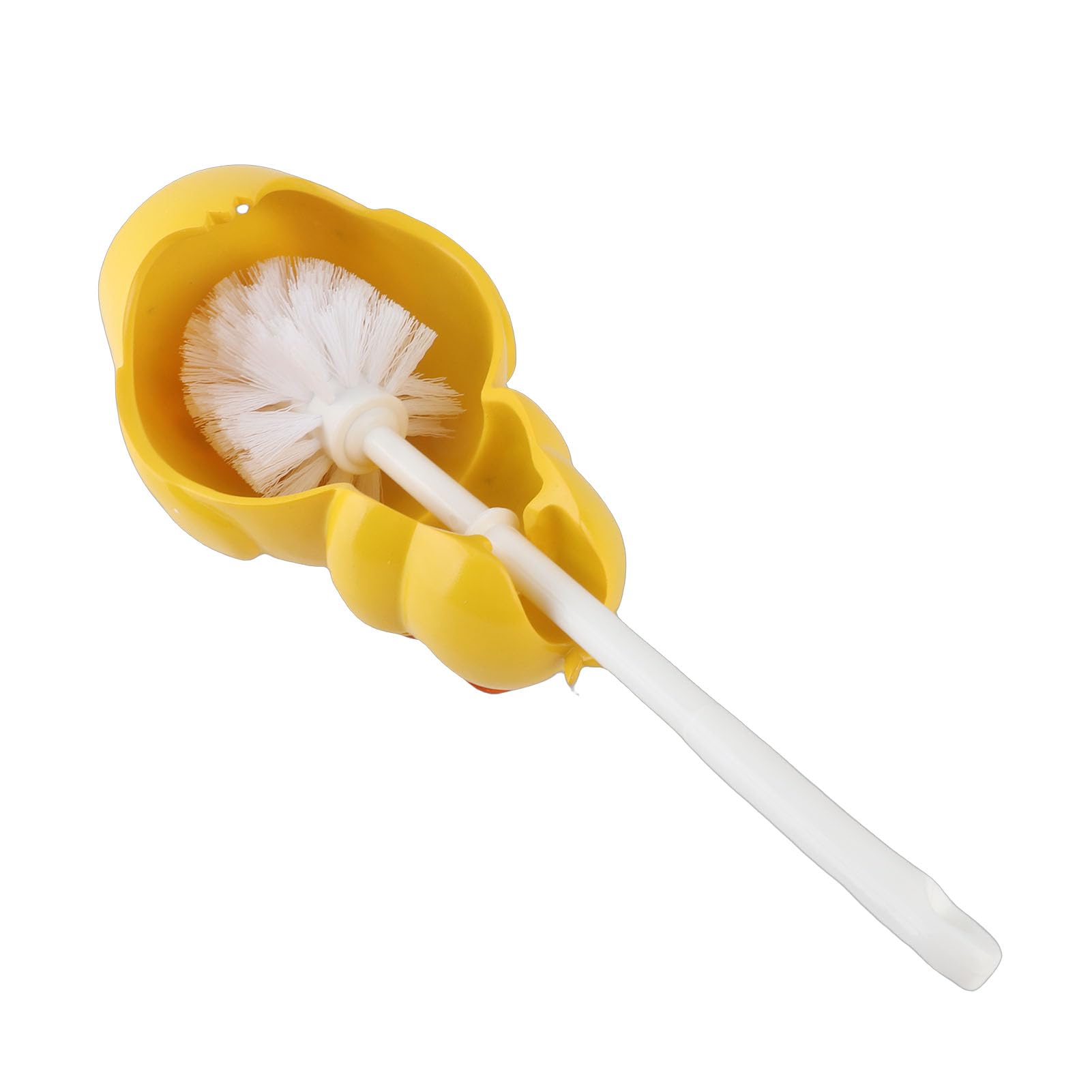 Jelquix Toilet Brush Little Yellow Duck Deep Cleaning Brush Set for Bathroom, Cute Cartoon Design, Safe Resin Material, 1 Piece