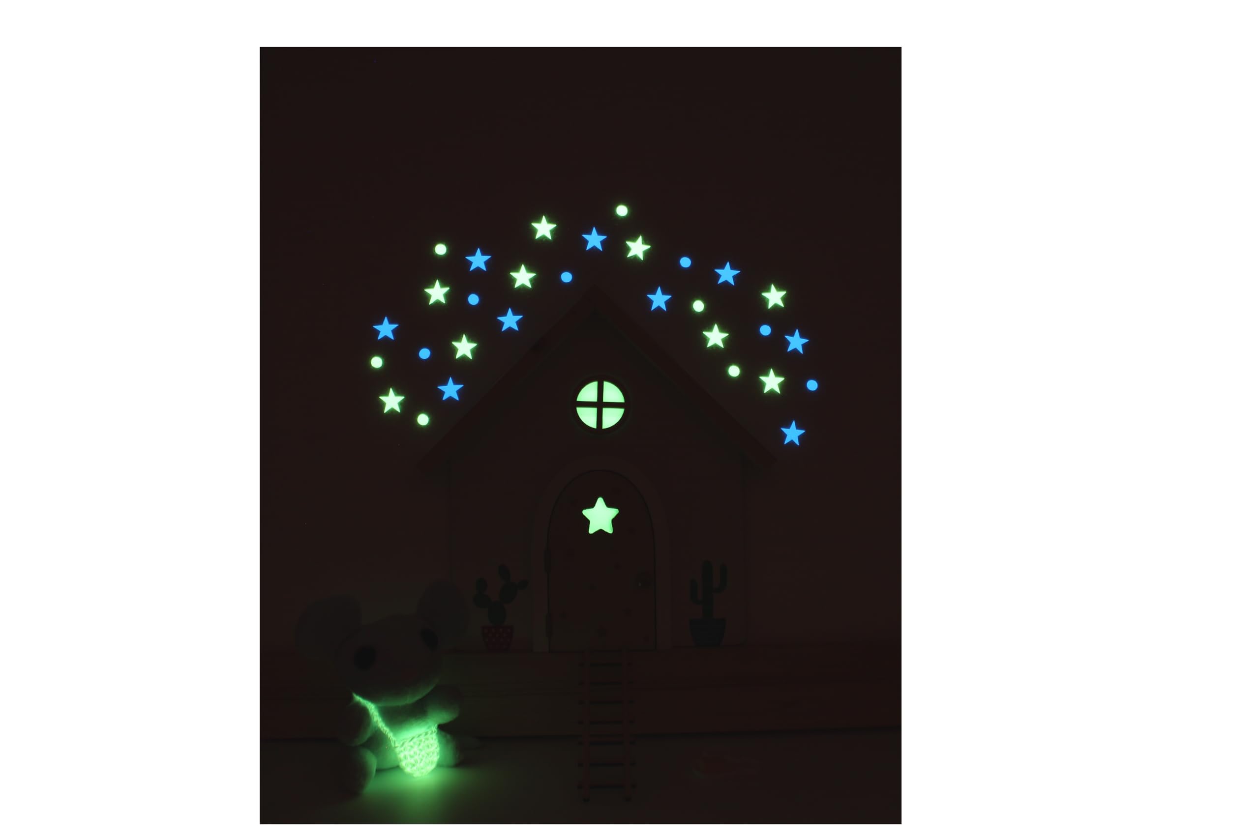Casita mágica rodapié con Puerta QUE SE ABRE!!! y BRILLA, Peluche mágico del Ratoncito Pérez para Personalizar con bandolera (hecha a mano) y Ventana Que Brillan en la Oscuridad