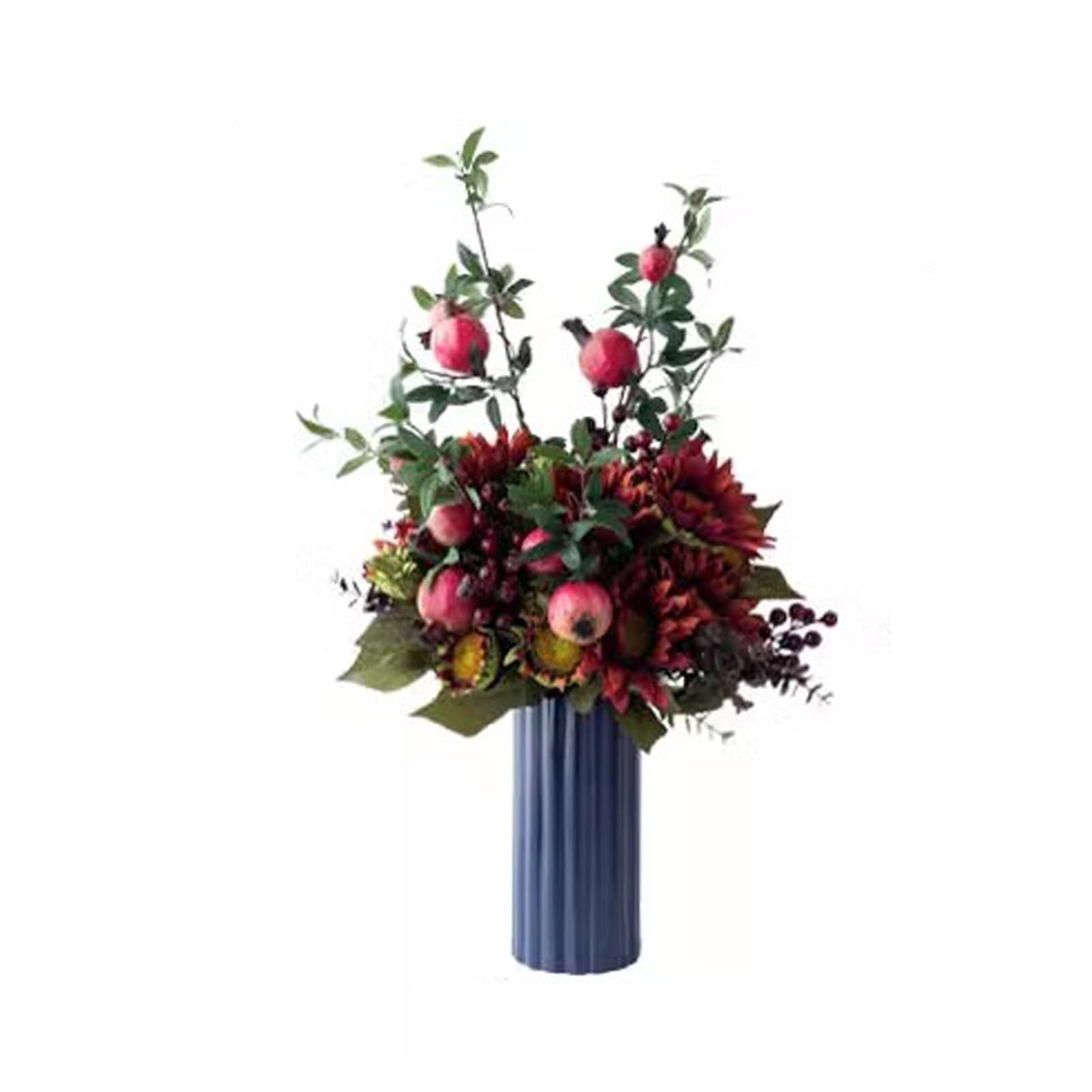 Fleurs Artificielles Lot d'ornements de décoration de salon, simulation de fleur de fruit de grenade, décoration de bouteille d'art floral for Table à manger Fleurs Artificielles Pour L'extérieur