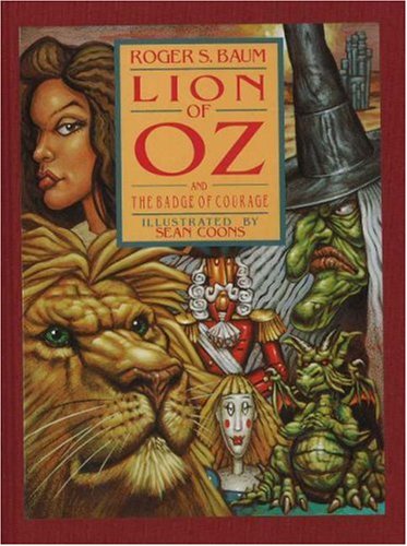 Book cover for Lion of Oz and the Badge of Courage