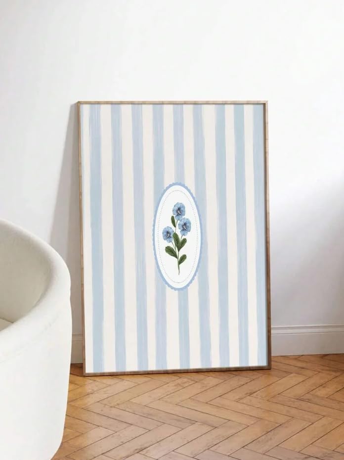 Objet décoratif abstrait et minimaliste en toile avec cadre intérieur - 4