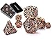 Dungeons and Dragons Dados Set, Dados de rol Dice Metal Gold Set, La Mazmorra Juego de Mesa, Cobre Dragones y Mazmorras Juego de Dados (Cobre Rojo Antiguo)
