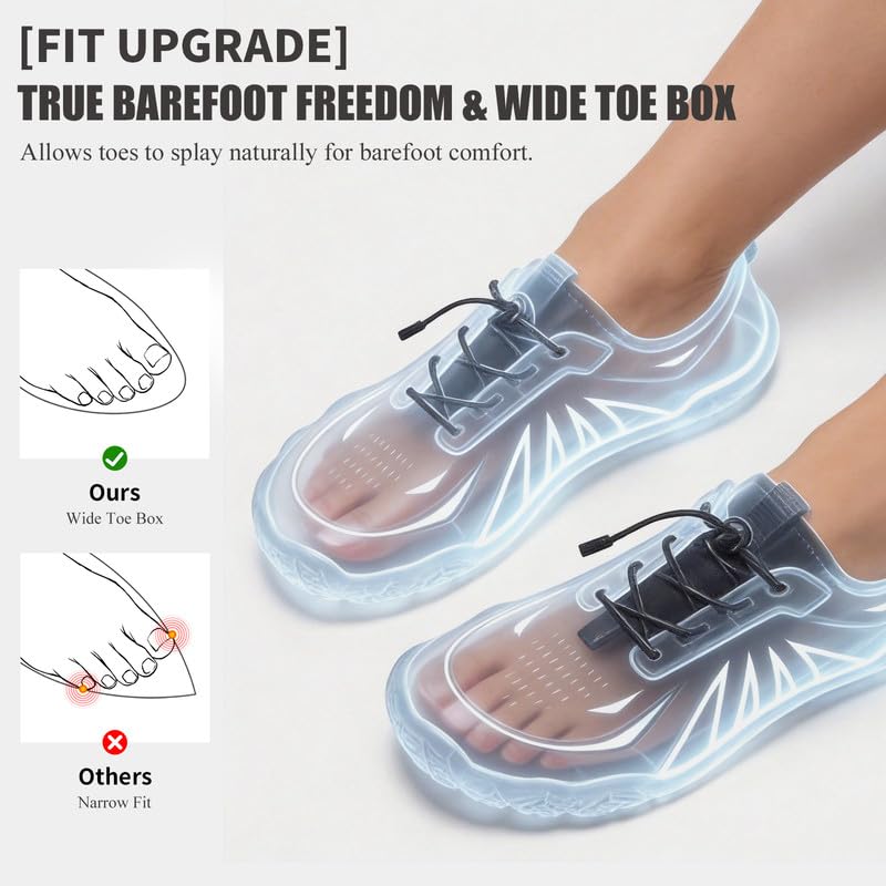Image of Water Shoes Men Women Barefoot Shoes Outdoor for Beach Aqua Swim Pool River Water Quick Dry Boating Fishing Diving Surfing with Yoga Aerobics