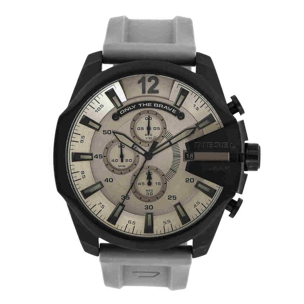 Diesel Chief Series orologio da uomo, movimento cronografo con cinturino in silicone, acciaio inossidabile o pelle