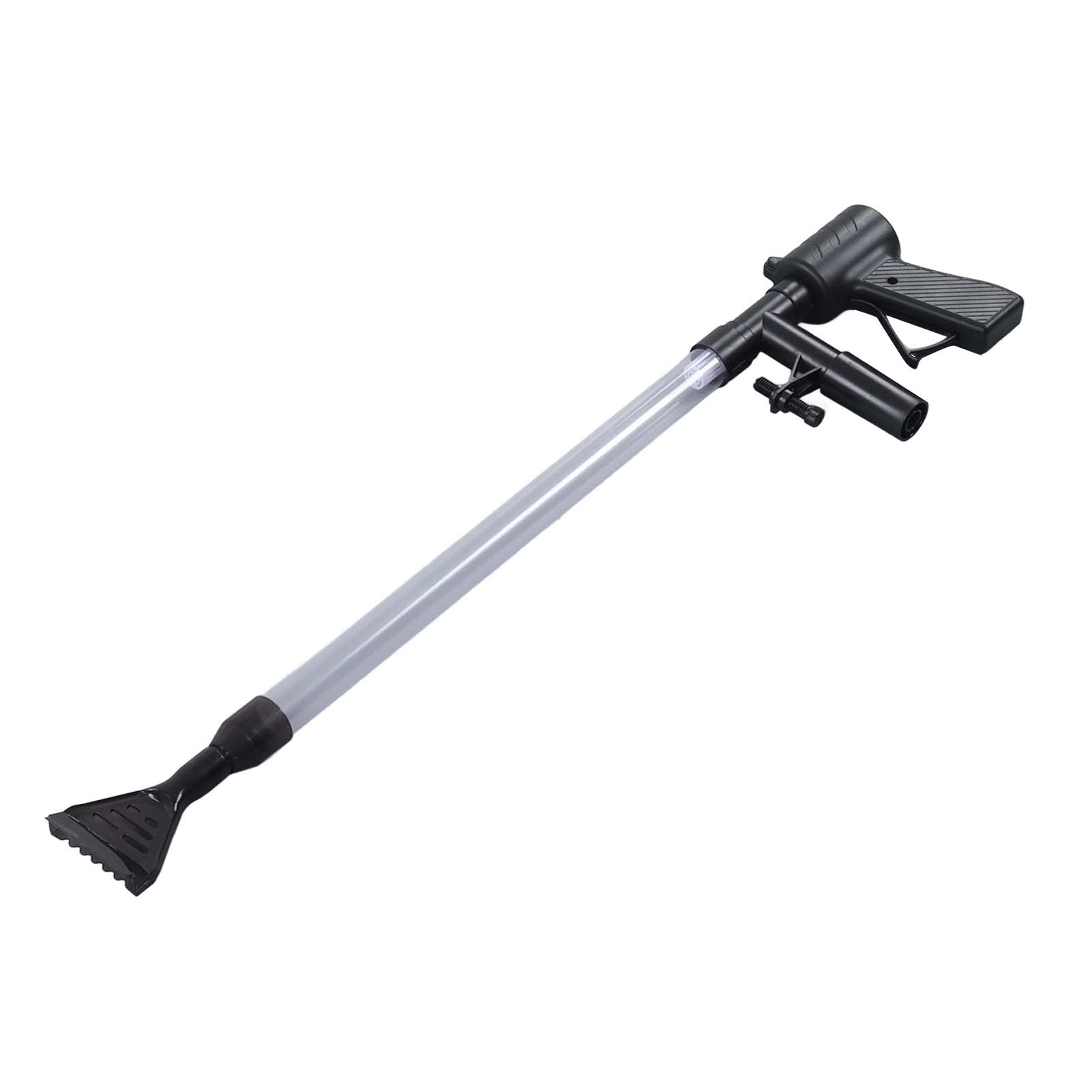 Nettoyeur d'aquarium Semi-Automatique, aspirateur de Gravier pour Siphon d'aquarium, laveuse de Sable pneumatique avec Panier de Filtre 3D, Outil de Changement de Tuyau d'eau