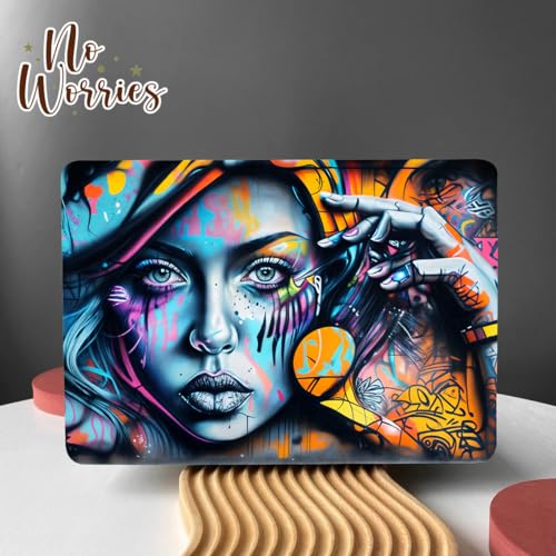 Image of NoWorries Laptop Skin for 14inch /15inch Devices- Graffiti Laptop Sticker Upto 15.6inch Compatible with Apple /dell /Hp /Lenovo /Acer /Asus - Dustproop & Waterproop Vinyle Grayback Laptop Skin