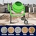 Cimcame Concrete Mixer 6.4 Cu Ft Portable Wheelbarrow Electric Cement Mixing Machine for Stucco Mortar Seeds