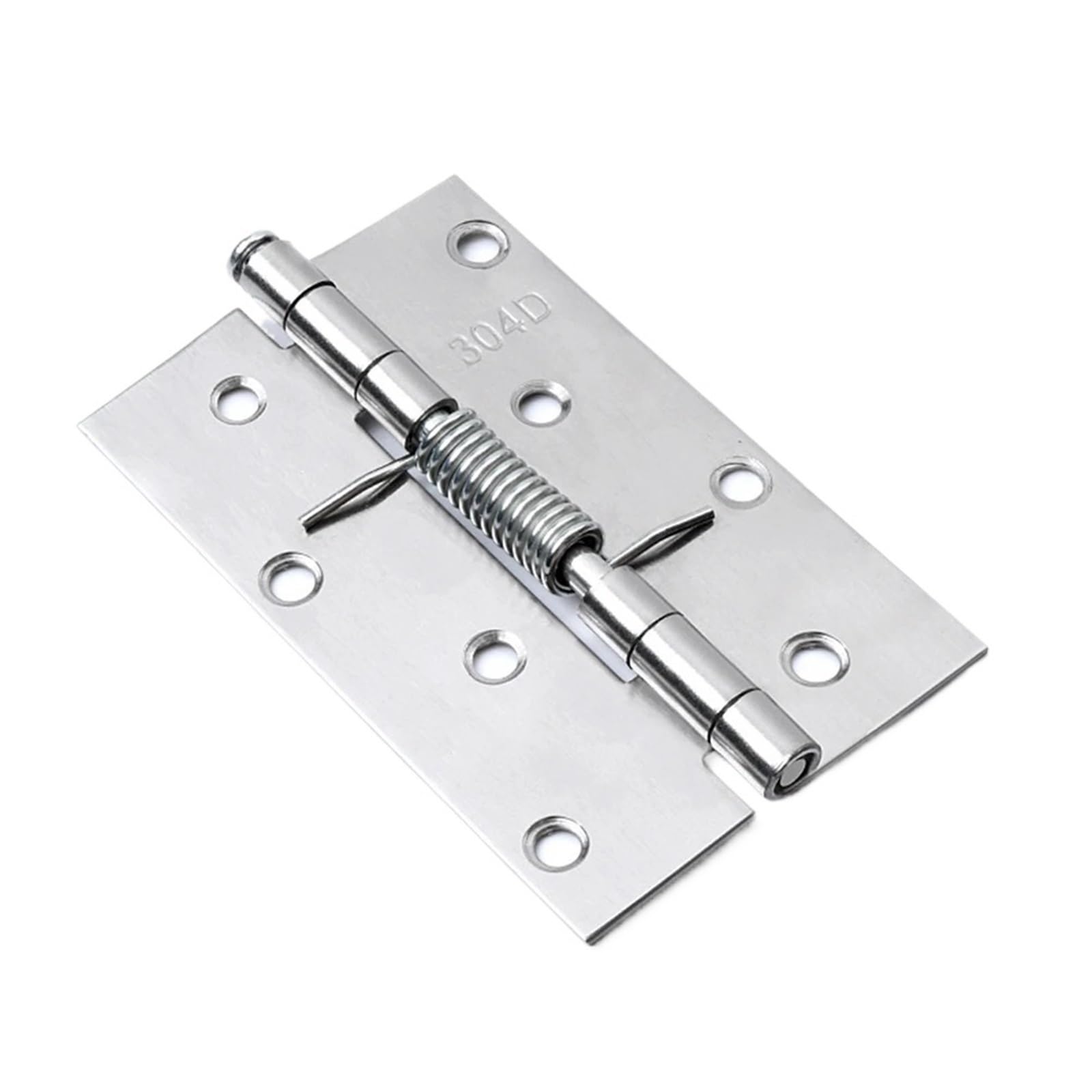 Lsnnmu One Color 8Pcs Self Closing Spring Door Hinge Stainless Steel For Cabinets Closer Automatic Rebound For Door(2Inch)
