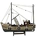 aubaho Modèle de Navire Maquette de Navire de pêche Bois 30cm Pas de kit